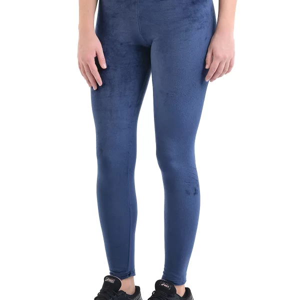 SIXTY DEGREES Γυναικείο κολάν βελουτέ σε μπλε χρώμα