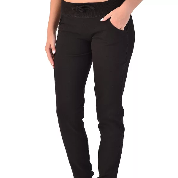 Body Style Γυναικείο παντελόνι φόρμας με λάστιχο στο πόδι σε μαύρο χρώμα