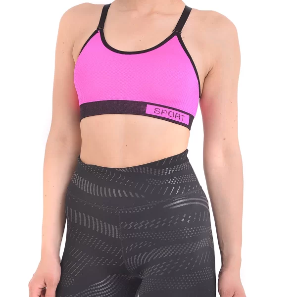 Vactive Γυναικείο αθλητικό μπουστάκι σε φούξια χρώμα