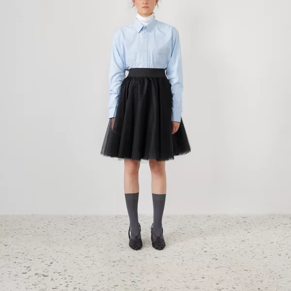 Joanna Misseli Τουλίνη Φούστα Μαύρη Κοντή