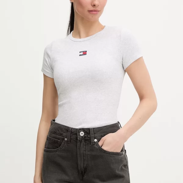 TOMMY JEANS Tommy Jeans Γυναικείο t-shirt βαμβακερό με ελαστάν