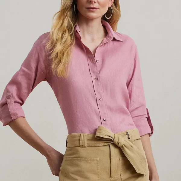 LAUREN RALPH LAUREN Lauren Ralph Lauren Πουκάμισο γυναικείο λινό