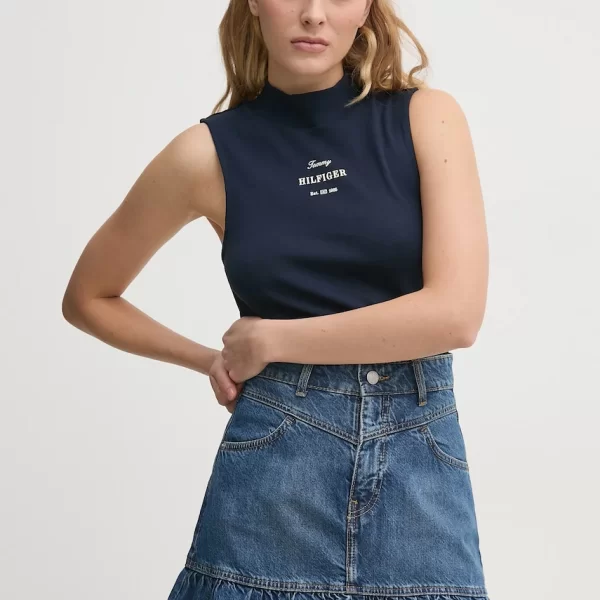 Tommy Hilfiger Βαμβακερό τοπ Tommy Hilfiger