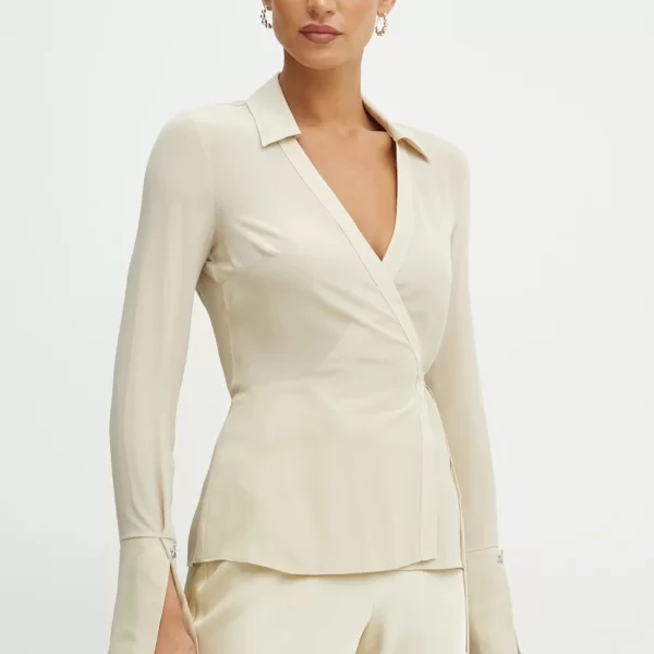 Patrizia Pepe Μεταξωτό πουκάμισο Patrizia Pepe