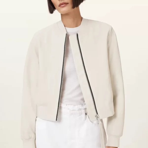 AllSaints Δερμάτινο μπουφάν AllSaints ORTEN BOMBER JACKET
