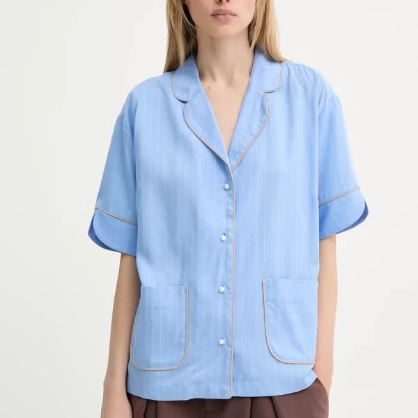 MUNTHE Πουκάμισο με μείγμα από λινό MUNTHE USHI