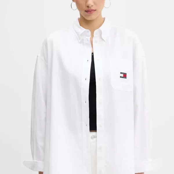 TOMMY JEANS Βαμβακερό πουκάμισο Tommy Jeans