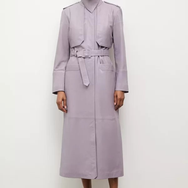 Answear Lab Answear.LAB Καμπαρντίνα γυναικεία δερμάτινη από την Unscripted collection