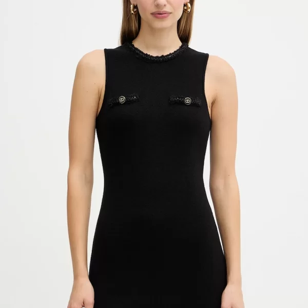 TWINSET Φόρεμα με προσθήκη μαλλιού Twinset