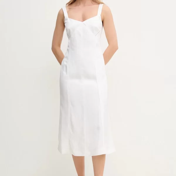 Boss Φόρεμα από λινό μείγμα BOSS