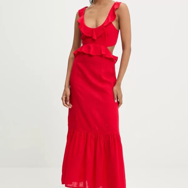 Answear Lab Φόρεμα με λινό Answear.LAB