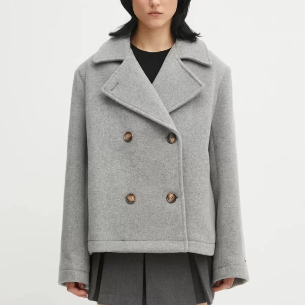 Lacoste Παλτό με προσθήκη μαλλιού Lacoste