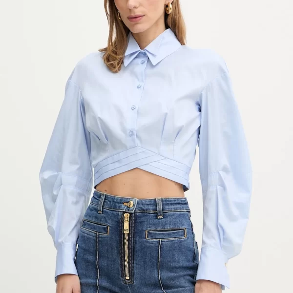 ELISABETTA FRANCHI Βαμβακερή μπλούζα Elisabetta Franchi