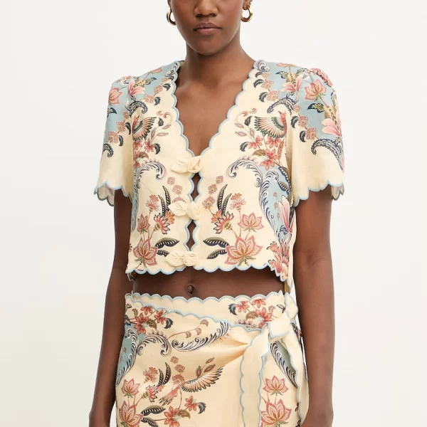 FARM RIO Λευκή μπλούζα Farm Rio