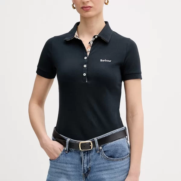 BARBOUR Barbour Πόλο γυναικείο βαμβακερό με ελαστάν