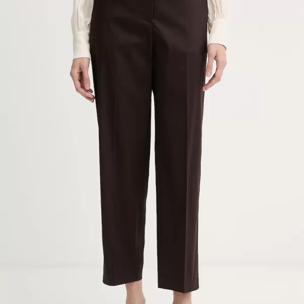 Boss BOSS παντελόνι γυναικείο βαμβακερό Tecarino2