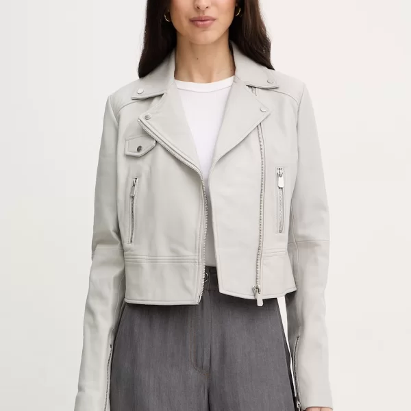 PINKO Δερμάτινο μπουφάν Pinko