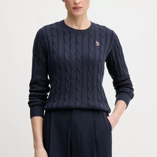 U.S. Polo Assn. Βαμβακερό πουλόβερ U.S. Polo Assn. CREW NECK CABLE