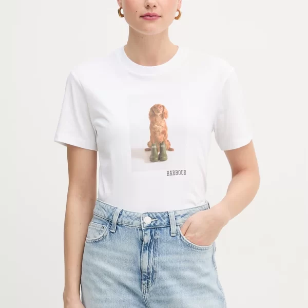 BARBOUR Βαμβακερό μπλουζάκι Barbour Bedale