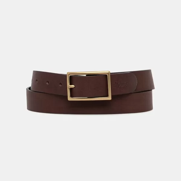 Levi's Δερμάτινη ζώνη Levi's RECTANGLE BUCKLE