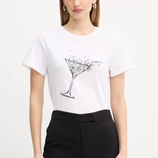 Liu Jo Βαμβακερό μπλουζάκι Liu Jo