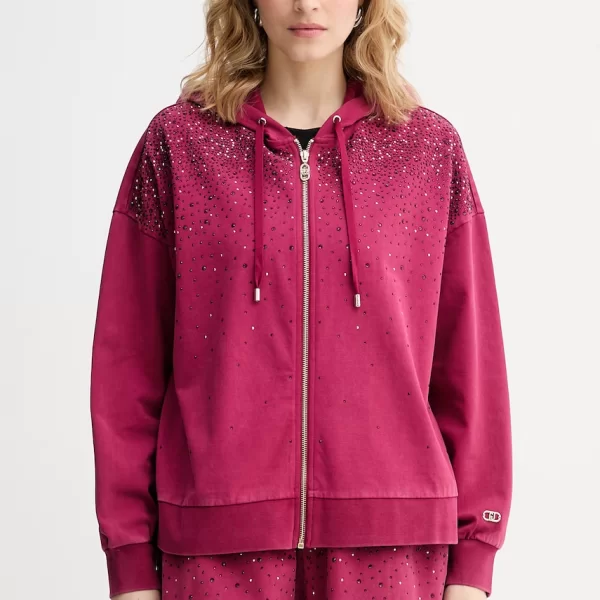 Liu Jo Liu Jo Μπλούζα με κουκούλα Γυναικεία βαμβακερή