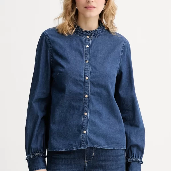 MORGAN Morgan πουκάμισο γυναικείο ντένιμ