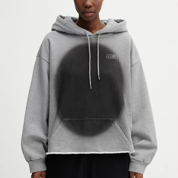 MM6 MAISON MARGIELA MM6 Maison Margiela μπλούζα με κουκούλα γυναικεία βαμβακερή