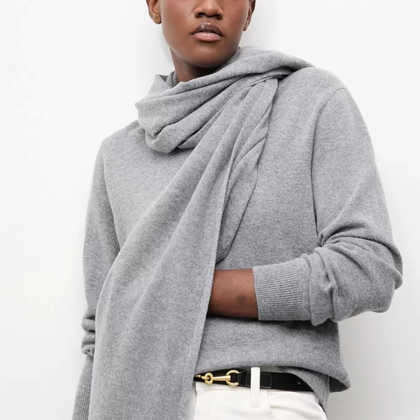 Answear Lab Answear.LAB πουλόβερ από μαλλί μερινό με κασκόλ