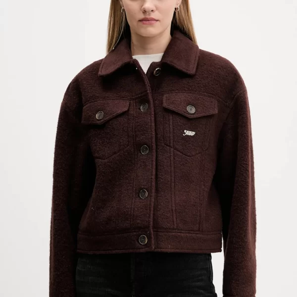 TOMMY JEANS Μπουφάν με προσθήκη μάλλινου υφάσματος Tommy Jeans