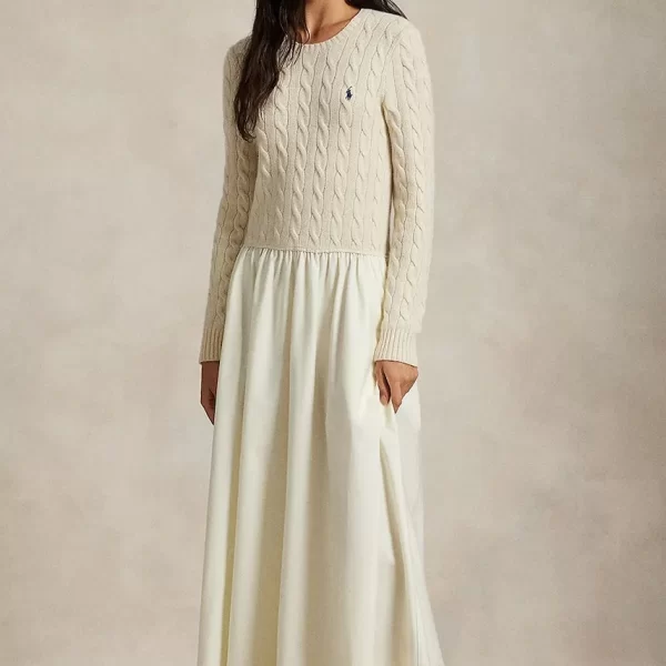 Polo Ralph Lauren Φόρεμα με προσθήκη μαλλιού Polo Ralph Lauren