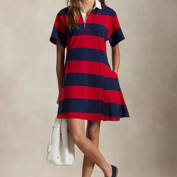 Polo Ralph Lauren Polo Ralph Lauren φόρεμα flared βαμβακερό