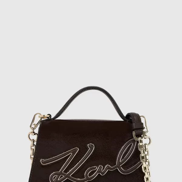 Karl Lagerfeld Δερμάτινη τσάντα Karl Lagerfeld IKON