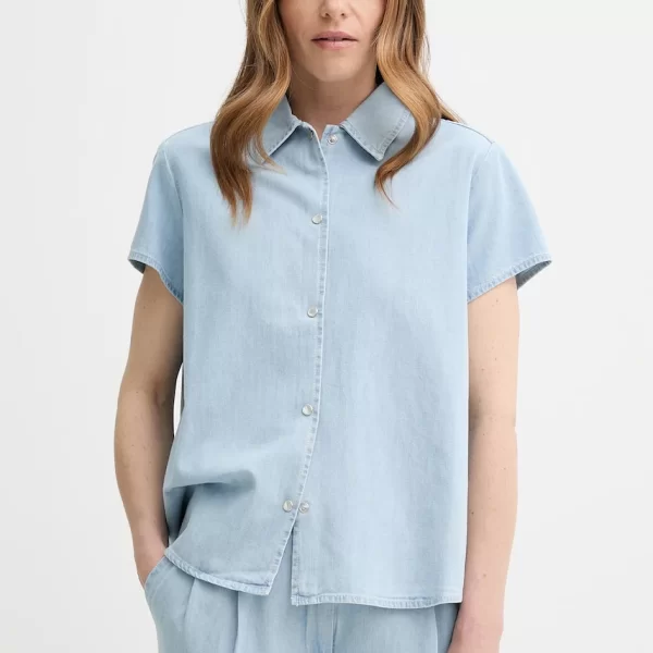 A.P.C. Τζιν πουκάμισο A.P.C. chemisette marina