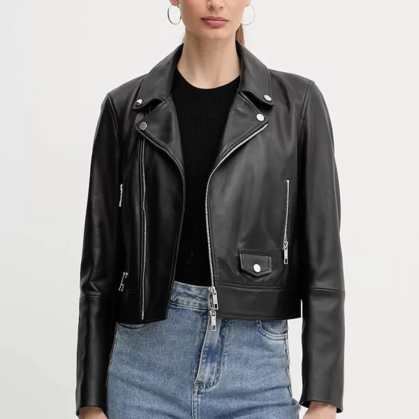 Boss Δερμάτινo jacket BOSS Bashinah