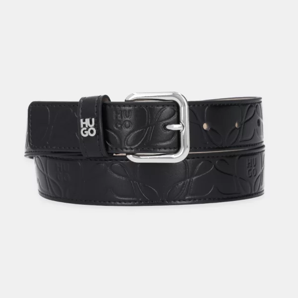 HUGO Δερμάτινη ζώνη HUGO Bashinah
