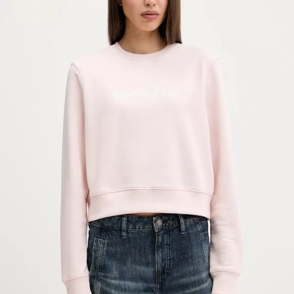 guess jeans Βαμβακερή μπλούζα Guess Jeans