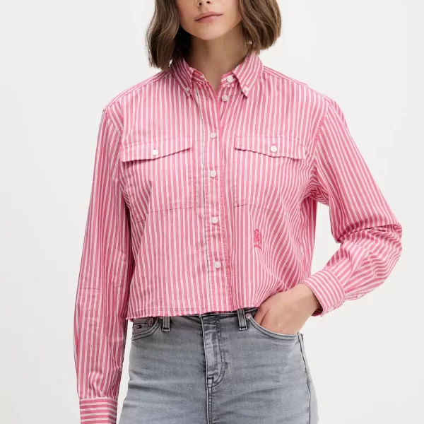 TOMMY JEANS Βαμβακερό πουκάμισο Tommy Jeans