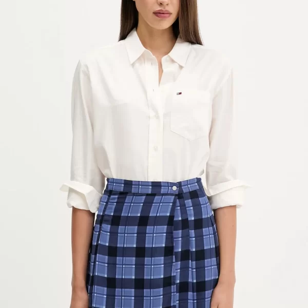 TOMMY JEANS Βαμβακερό πουκάμισο Tommy Jeans