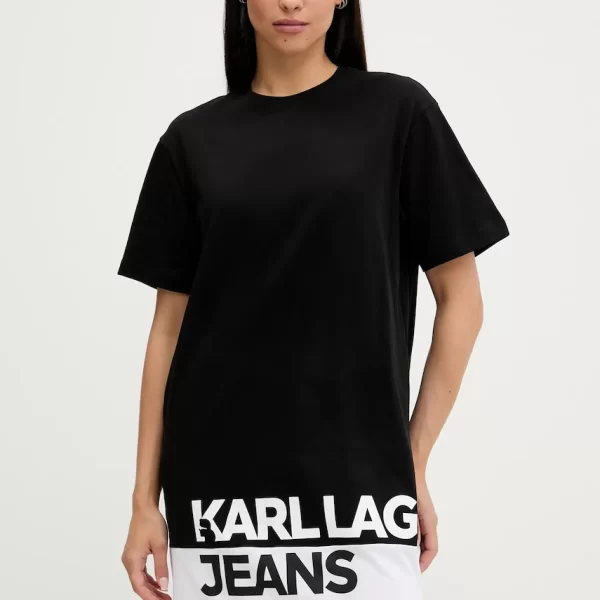 KARL LAGERFELD JEANS Βαμβακερό φόρεμα Karl Lagerfeld Jeans