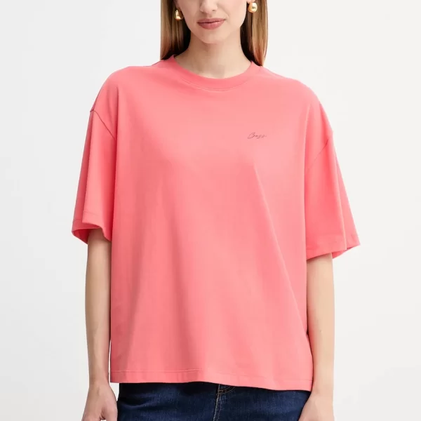 Boss Orange Βαμβακερό μπλουζάκι BOSS Orange San Jared-C