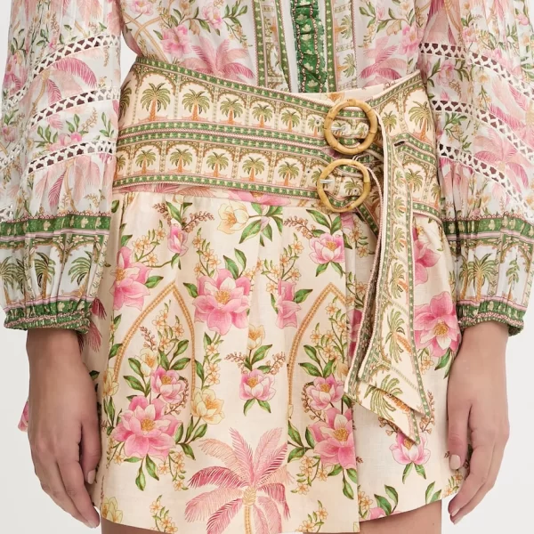 FARM RIO Λινή φούστα Farm Rio