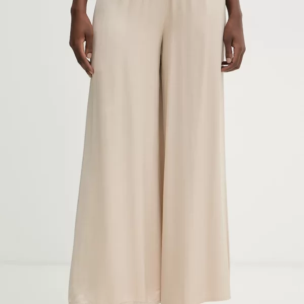 HAVEONE Haveone Παντελόνι palazzo γυναικείο με βισκόζη