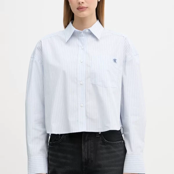 Calvin Klein Jeans Calvin Klein Jeans πουκαμίσα γυναικεία βαμβακερή
