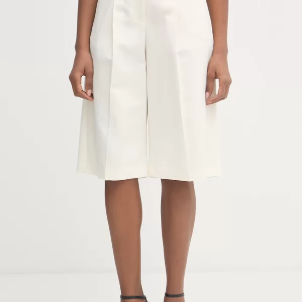 Boss Orange BOSS Orange σορτς κομψά γυναικεία με πρόσμιξη λινού C Talarina1