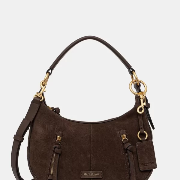 Marc O'Polo Marc O'Polo γυναικεία τσάντα χιαστί δερμάτινη σουέτ
