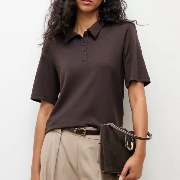 Answear Lab Answear.LAB Πόλο γυναικείο με βισκόζη