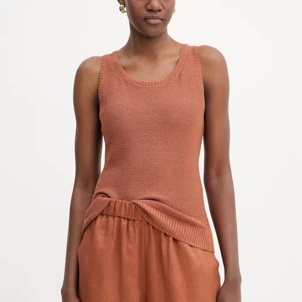 MM by Max Mara MM by Max Mara τοπ γυναικείο λινό BRAVA