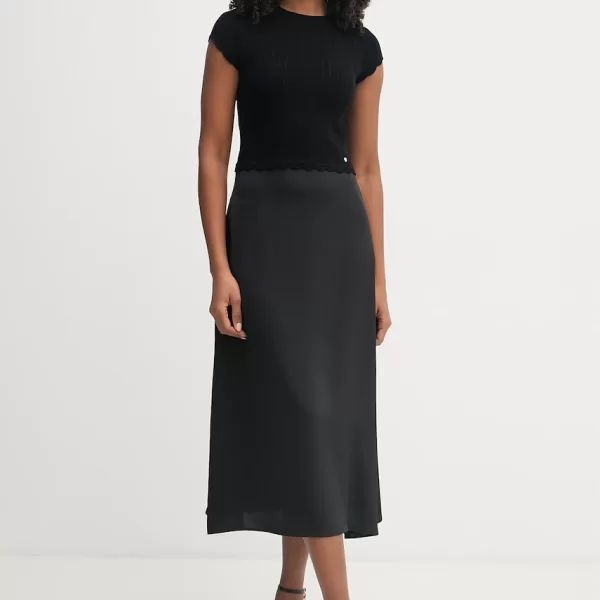 Boss Orange BOSS Orange φόρεμα με βισκόζη C Ficella