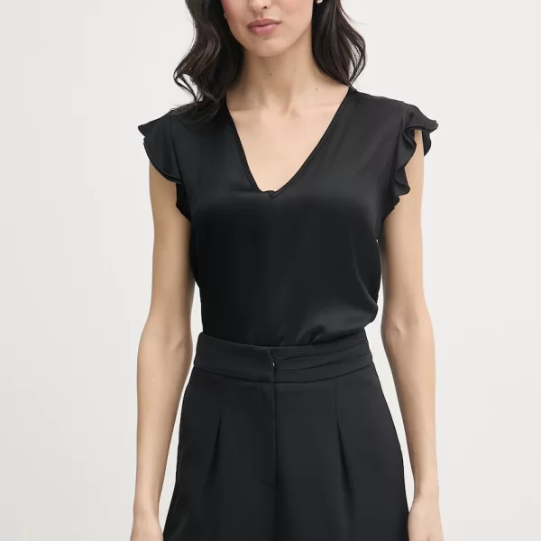 Gaudi Gaudi μπλούζα με βολάν Γυναικεία με βισκόζη